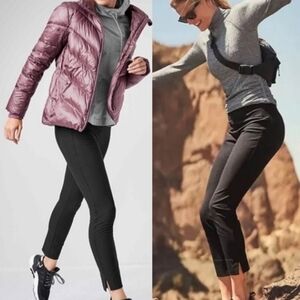 ATHLETA wander slim ankle black pants size 4